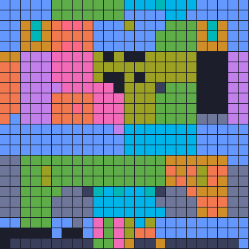 Color Block Jam level 1805: screenshot of the board