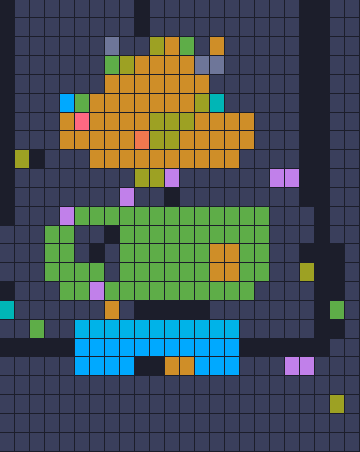 Color Block Jam level: screenshot of the board