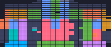 Color Block Jam level: screenshot of the board