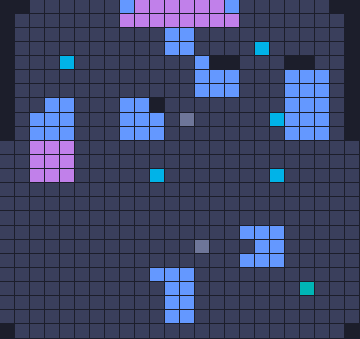 Color Block Jam level 702: screenshot of the board