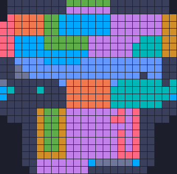 Color Block Jam level 1124: screenshot of the board