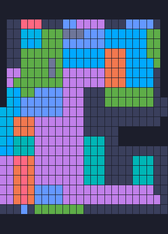 Color Block Jam level 648: screenshot of the board