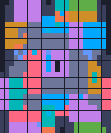 Color Block Jam level 1699: screenshot of the board