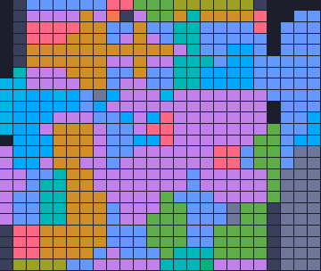 Color Block Jam level: screenshot of the board