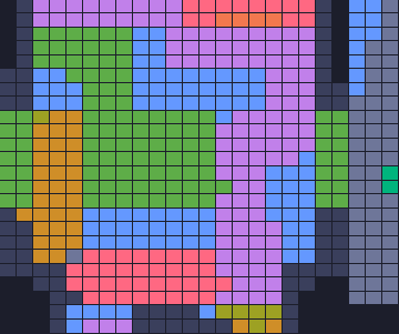 Color Block Jam level: screenshot of the board