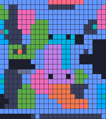 Color Block Jam level 1810: screenshot of the board