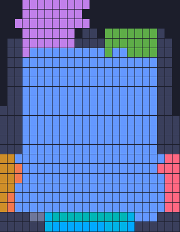 Color Block Jam level 6: screenshot of the board