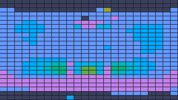 Color Block Jam level 48: screenshot of the board