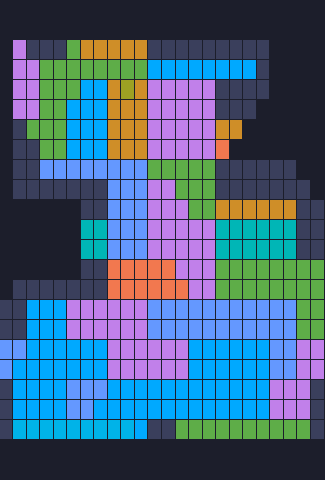Color Block Jam level 397: screenshot of the board