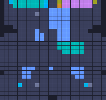 Color Block Jam level 701: screenshot of the board