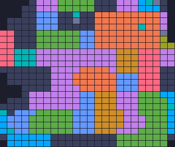 Color Block Jam level 1131: screenshot of the board