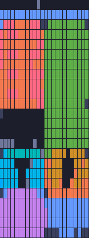 Color Block Jam level 1828: screenshot of the board