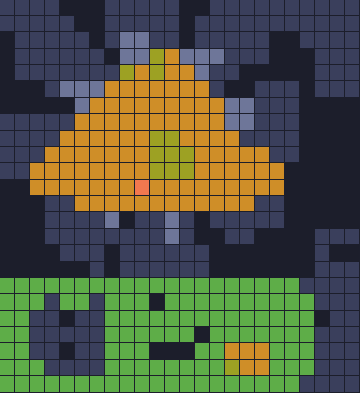 Color Block Jam level 1824: screenshot of the board