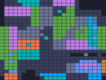 Color Block Jam level 1698: screenshot of the board