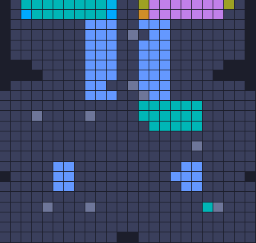 Color Block Jam level 701: screenshot of the board