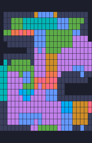 Color Block Jam level: screenshot of the board