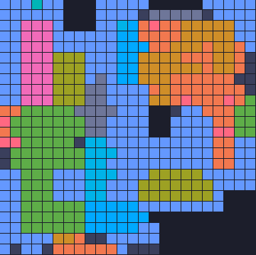 Color Block Jam level 1846: screenshot of the board