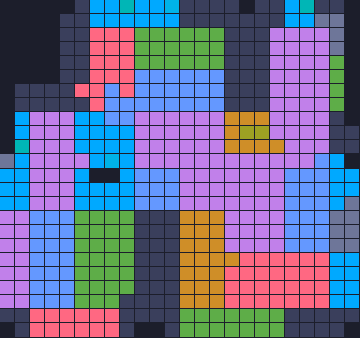Color Block Jam level 1117: screenshot of the board