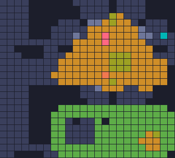 Color Block Jam level 1768: screenshot of the board