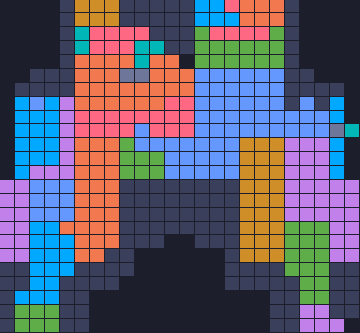 Color Block Jam level 1168: screenshot of the board