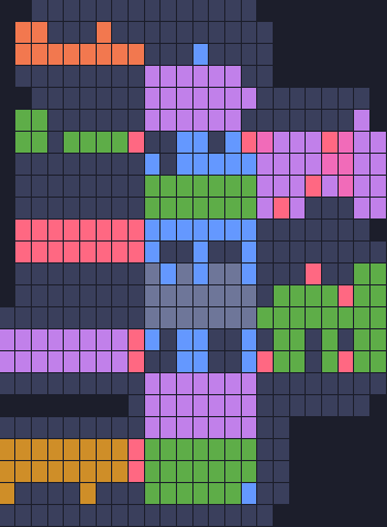 Color Block Jam level 1850: screenshot of the board