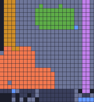 Color Block Jam level: screenshot of the board