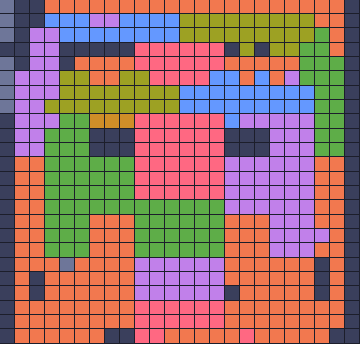 Color Block Jam level: screenshot of the board
