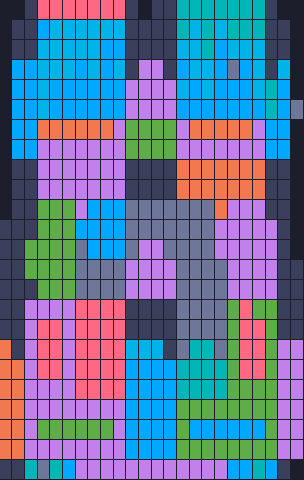Color Block Jam level 1731: screenshot of the board