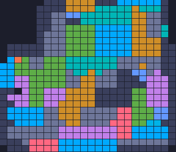 Color Block Jam level 1675: screenshot of the board
