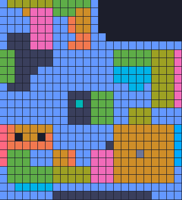 Color Block Jam level 1780: screenshot of the board