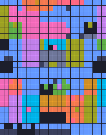 Color Block Jam level 1806: screenshot of the board