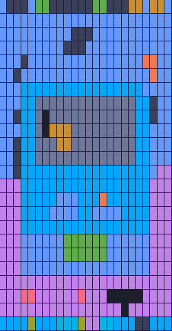 Color Block Jam level: screenshot of the board