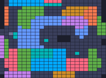Color Block Jam level 968: screenshot of the board
