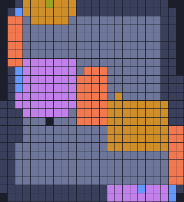 Color Block Jam level: screenshot of the board