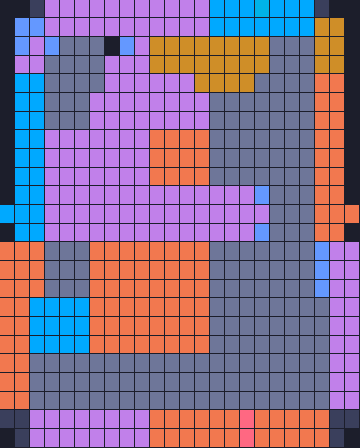 Color Block Jam level: screenshot of the board