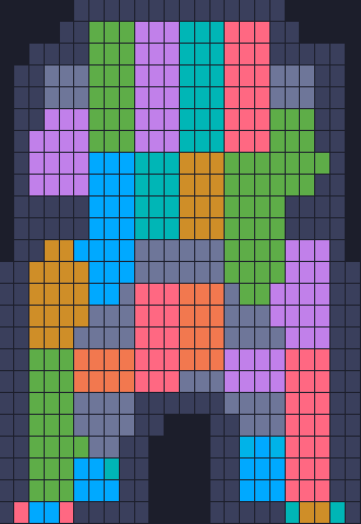 Color Block Jam level 1666: screenshot of the board