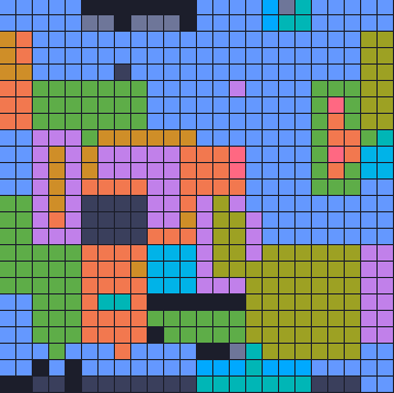 Color Block Jam level 1783: screenshot of the board
