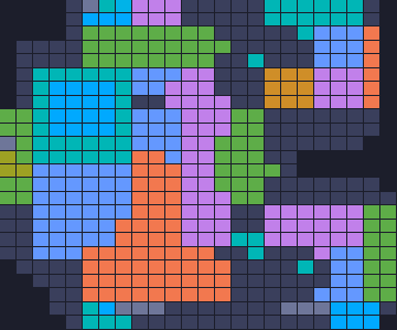 Color Block Jam level 1111: screenshot of the board