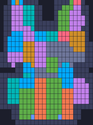 Color Block Jam level 1651: screenshot of the board