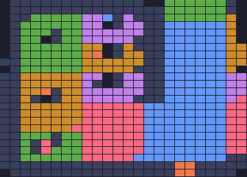 Color Block Jam level 752: screenshot of the board