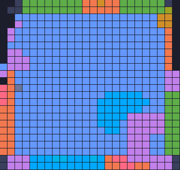 Color Block Jam level: screenshot of the board