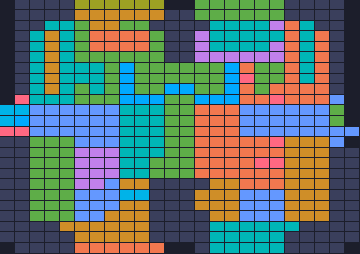 Color Block Jam level 572: screenshot of the board