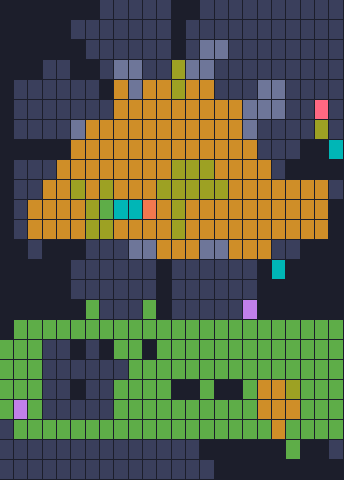 Color Block Jam level 1789: screenshot of the board