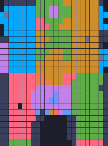 Color Block Jam level: screenshot of the board