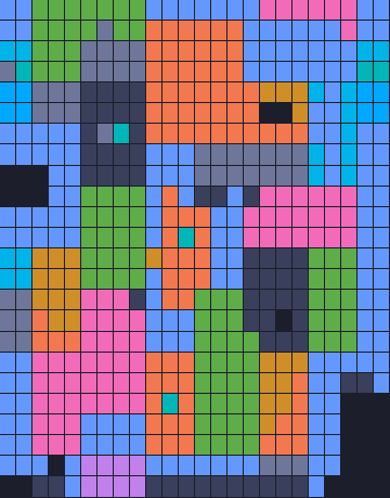 Color Block Jam level 1819: screenshot of the board