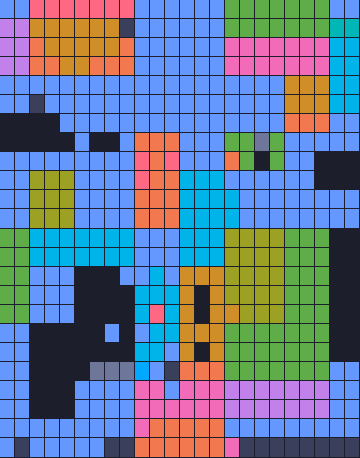 Color Block Jam level 1837: screenshot of the board