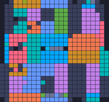 Color Block Jam level 785: screenshot of the board