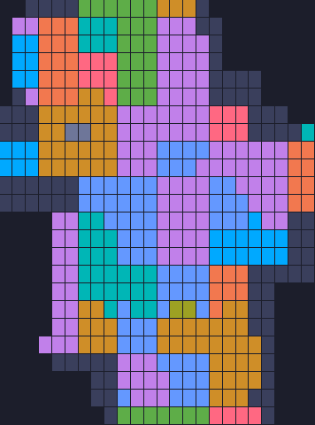 Color Block Jam level 427: screenshot of the board
