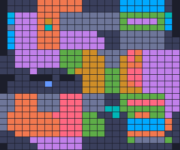 Color Block Jam level 1668: screenshot of the board