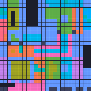 Color Block Jam level 1788: screenshot of the board